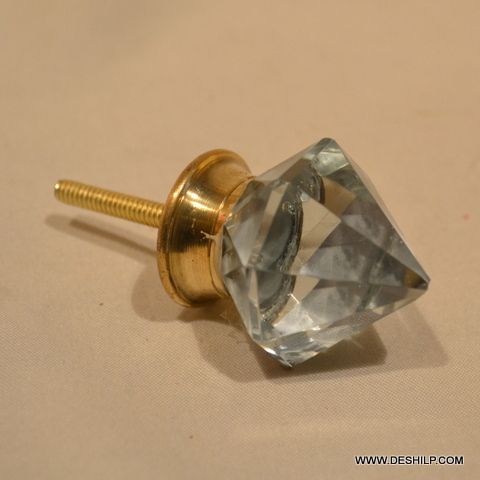 Noak Shape Glass Door Knobs