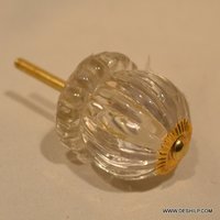 Transparent Antique Shape Glass Door Knobs