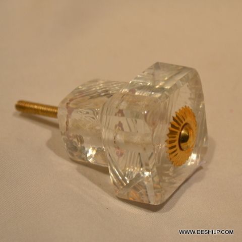 Clear Squire Glass Door Knobs & Opener