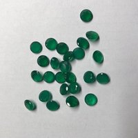 3.5mm Natural Green Onyx Faceted Round Gemstone