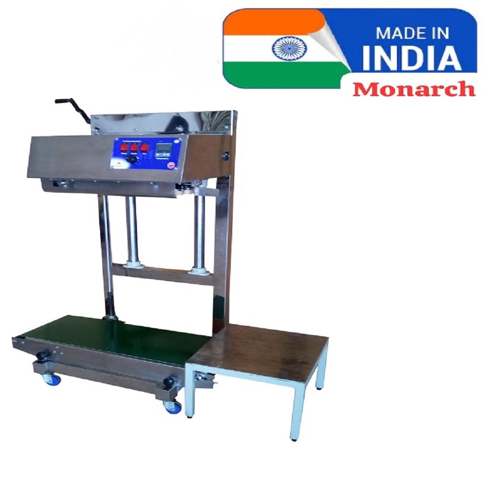 Tea Bag Packing Machine - Plastic, 22 x 41 x 46 Inch, Silver | Semi-Automatic, Sealing Speed 0 to 12 mtr./min, Capacity 15 Pcs/min, 6 Month Warranty