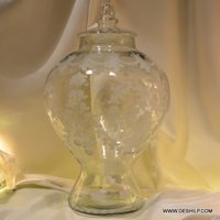 Transparent Fabulous Glass Jar With Lid