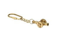 Solid Brass Starfish Key Chain 5 Inch