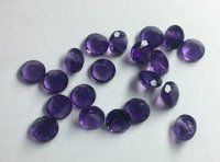 6mm Natural African Amethyst Faceted Round Gemstone Grade: Aaa
