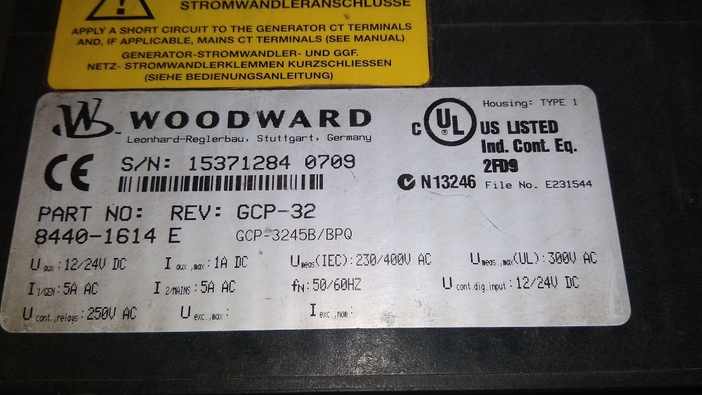 WOODWARD HMI 8440-1614 E
