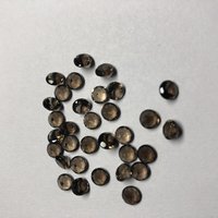 2.5mm Natural Smoky Quartz Faceted Round Loose Gemstone
