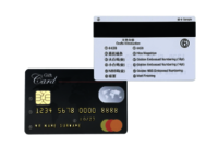 HiCo Black 3 Track Magstripe IC Contact Magnetic PVC Card SLE4428 SLE5528