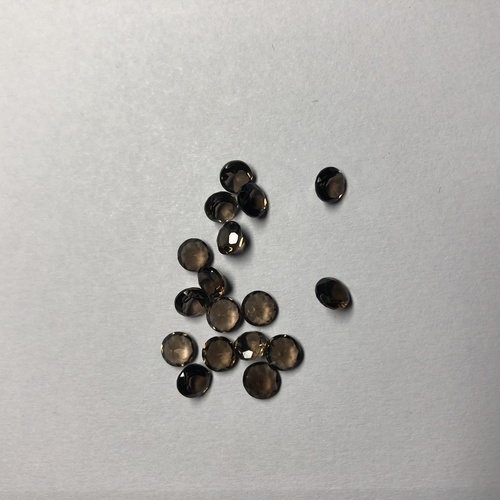 6mm Natural Smoky Quartz Faceted Round Gemstone