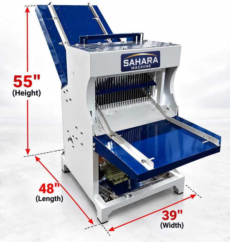Commercial Bakery Slicing Machine - Color: Silver