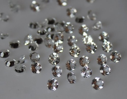 1.5mm Natural White Topaz Faceted Round Gemstone