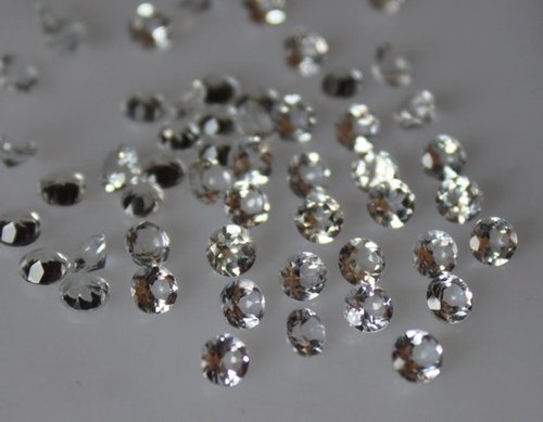 2mm Natural White Topaz Faceted Round Gemstones