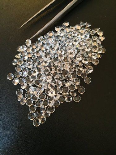 4mm Natural White Topaz Faceted Round Gemstone Grade: Aaa