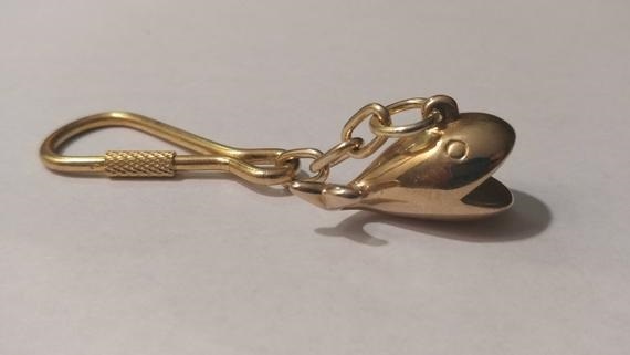 Brass Crab keychain