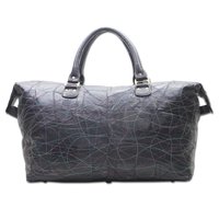 Leather Patch Duffle Bag Size: 63 X 34 X 23 Cm
