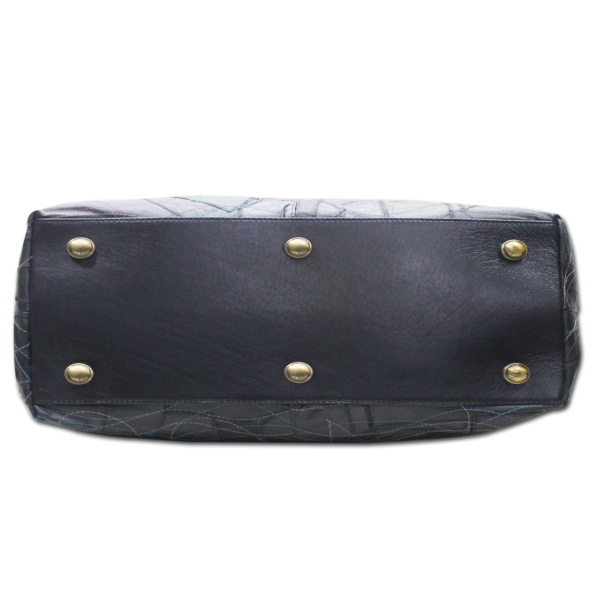 Leather Patch Duffle Bag