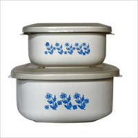 Plastic Printed Steel Container Set