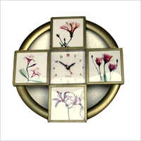 Wall Clock - Plastic, 28 Cm | Digital, Golden Finish For Children, 1-year Warranty