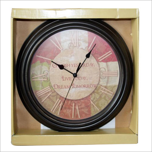 Black Round Wall Clock