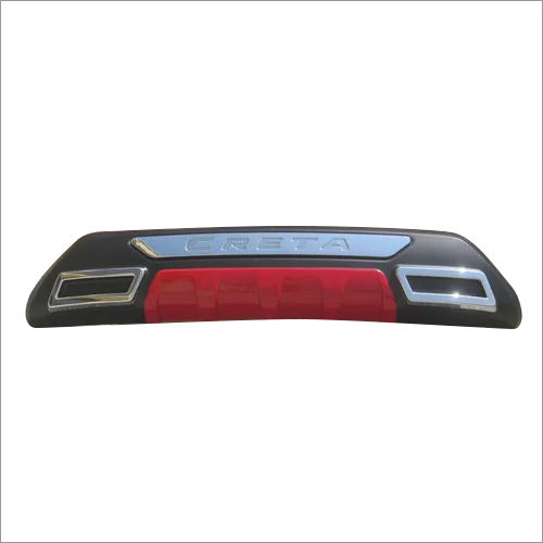 Creta 2018 Bumper Guard Rear Black/Red ABS