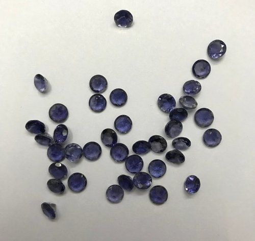 6mm Natural Iolite Faceted Round Gemstone Grade: Aaa