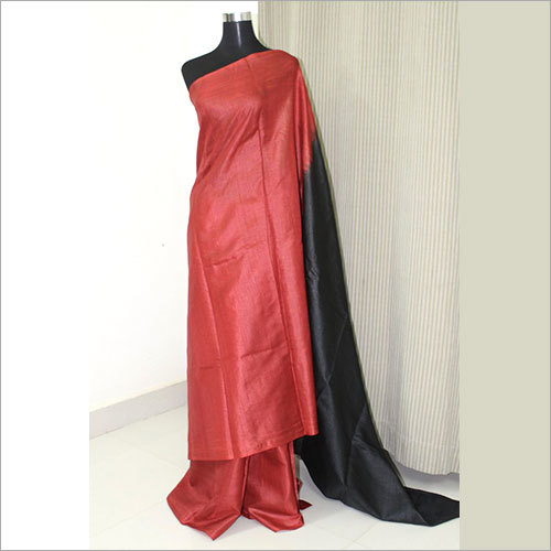 Red And Black Soft Silk Saree