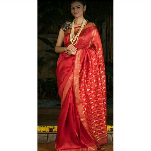 Silk Linen Saree