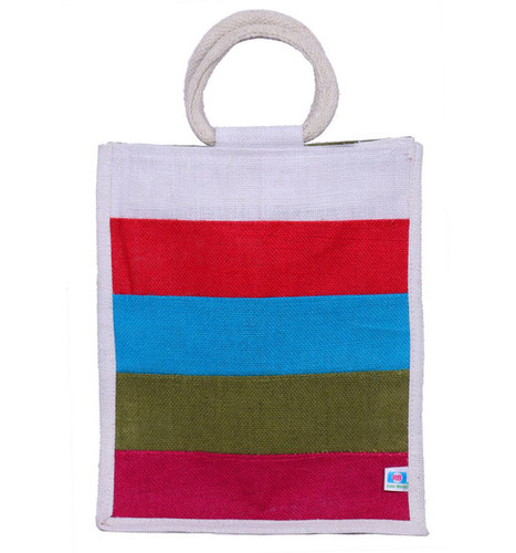 Lunch bag-Multi colour (FOUR COLOR STRIPS) Lunch bag-Multi colour (FOUR COLOR STRIPS)