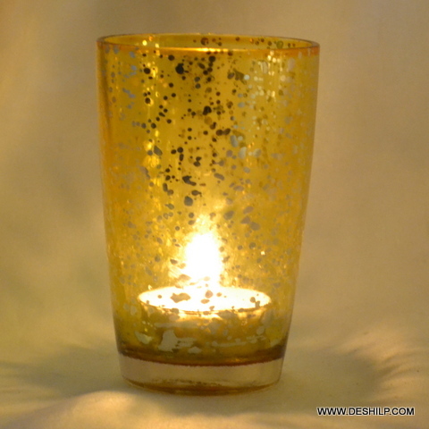 Yellow T-Light Candle Holder