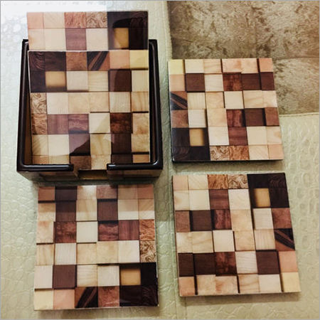 Tableware Wooden Tea Coaster Set