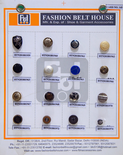 Buttons & Rivets For Fashionable Garments