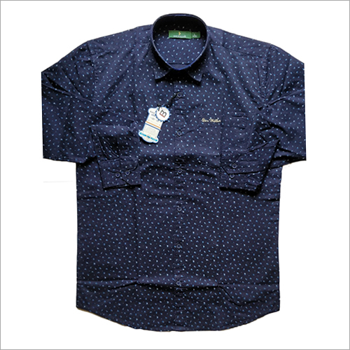 Mens Polka Dotted Casual Shirt