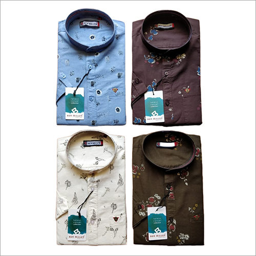 Blue Mens Casual Shirts