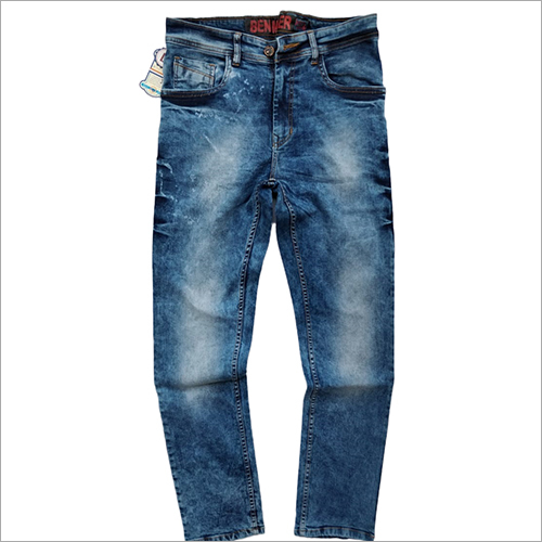 Blue Mens Regular Fit Jeans
