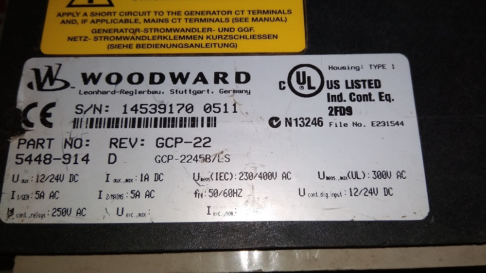 WOODWARD HMI 5448-914 D