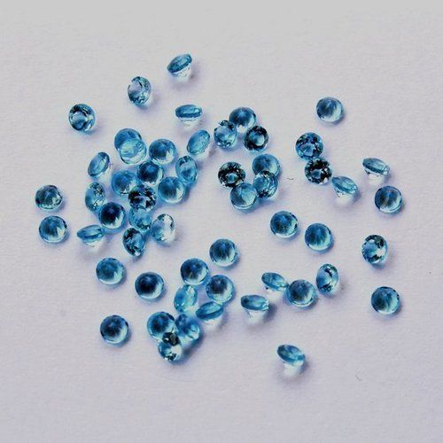 2.25mm Natural Swiss Blue Topaz Faceted Round Gemstone Grade: Aaa