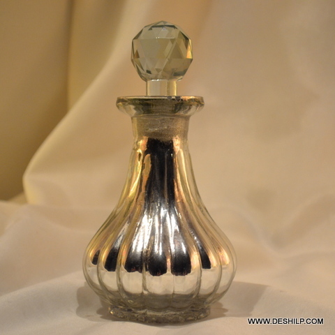 Unique Design Silver Perfume Bottle