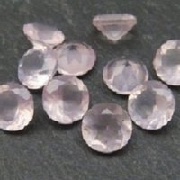 4mm Natural Rose Quartz Faceted Round Gemstone