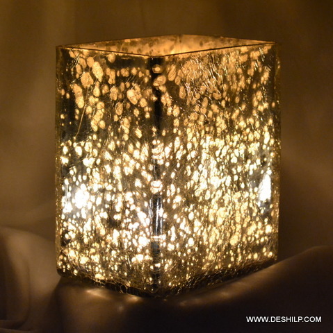 Glass T-Lite Votive Light Candle Holder - Style: Antique Imitation