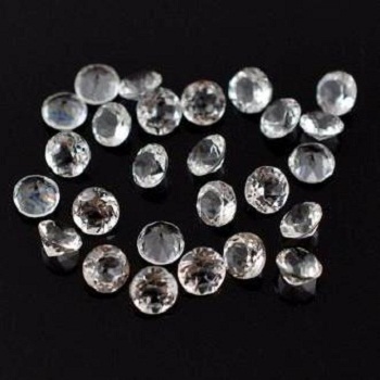 4mm Natural White Crystal Quartz Faceted Round Gemstone