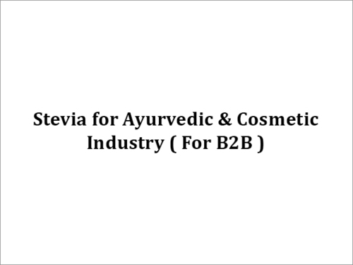 Stevia cosmetic Industry
