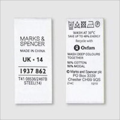 Cotton Fabric Labels For Garment Industry