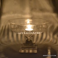 Votive Holder Small Pillar Shape Glass Hurricane