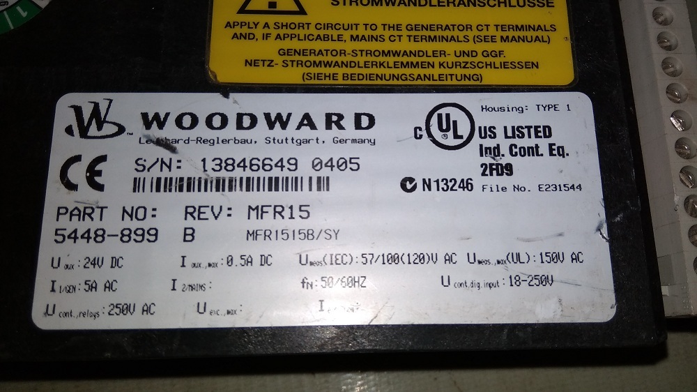 WOODWARD HMI 5448-899 B