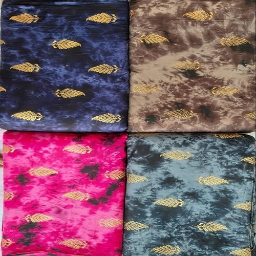 GOLD PRINT RAYON FABRIC