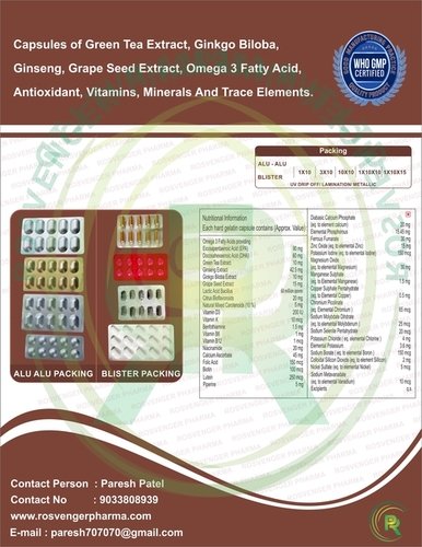 Multivitamins 4G Capsule - Flavor: Natural