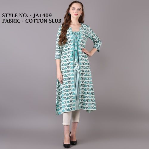 Ladies Slub Cotton Kurti