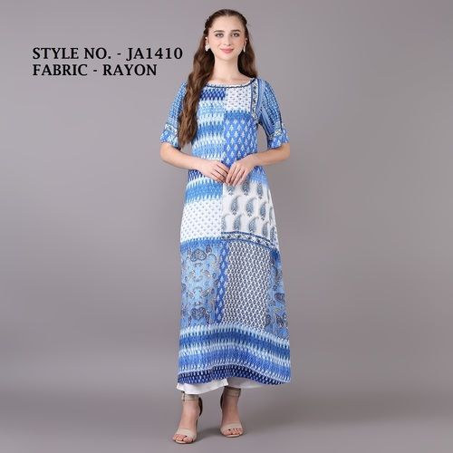 A-line Rayon Kurti