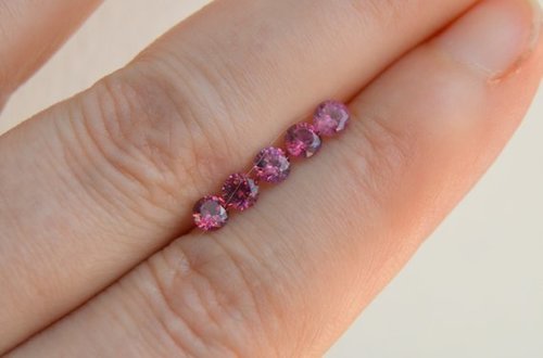 4mm Natural Pink Tourmaline Faceted Round Gemstone