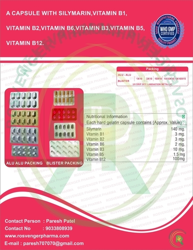 Silymarin & B-Complex Capsules - Flavor: Natural