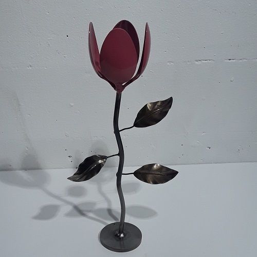 Tulip Flower Welded Metal Art